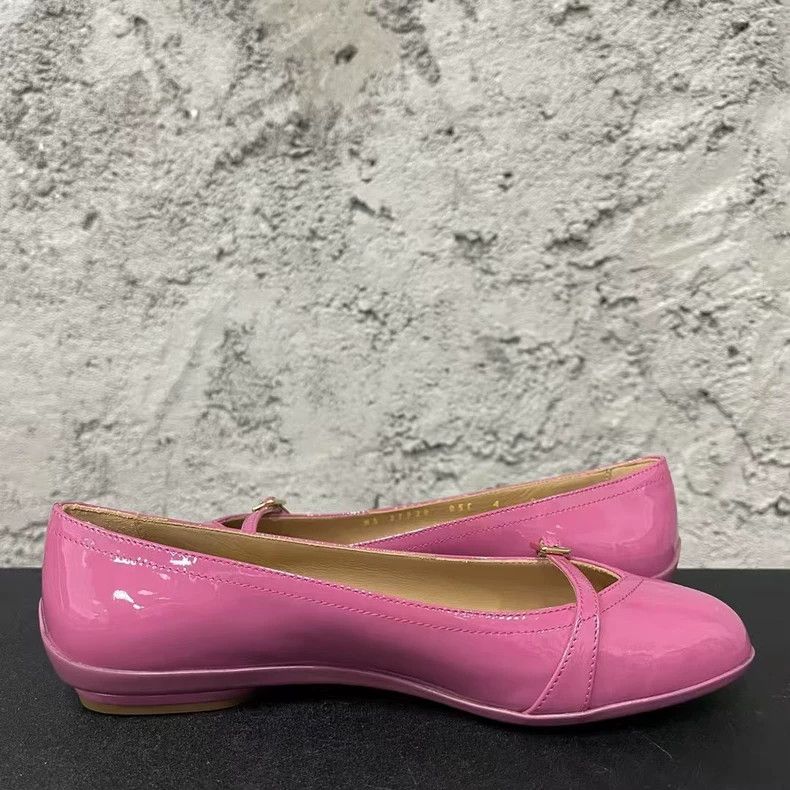 Salvatore Ferragamo Ferragamo Pink Ballerina Flats Size 4-yf Size US 4 / IT 34 - 4 Thumbnail
