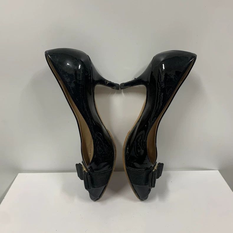 Salvatore Ferragamo Ferragamo Peep Toe Heels Size 37.5 Size US 7 / IT 37 - 5 Thumbnail