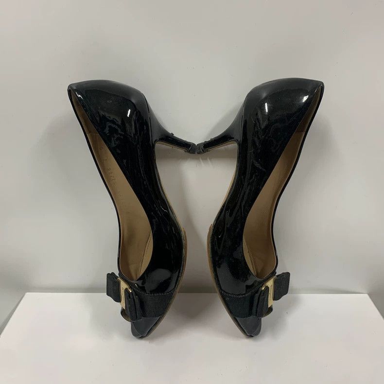 Salvatore Ferragamo Ferragamo Peep Toe Heels Size 37.5 Size US 7 / IT 37 - 4 Thumbnail