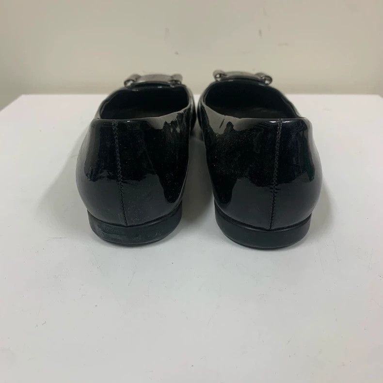 Salvatore Ferragamo Ferragamo Black Flat Shoes Size 5.5 Size US 5 / IT 35 - 6 Thumbnail