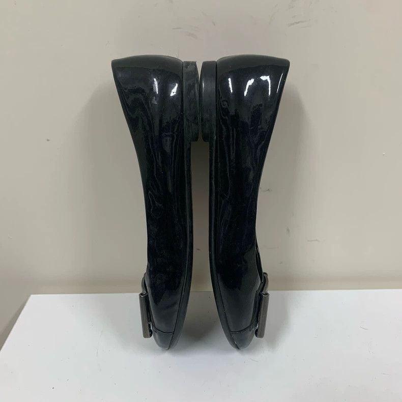 Salvatore Ferragamo Ferragamo Black Flat Shoes Size 5.5 Size US 5 / IT 35 - 4 Thumbnail