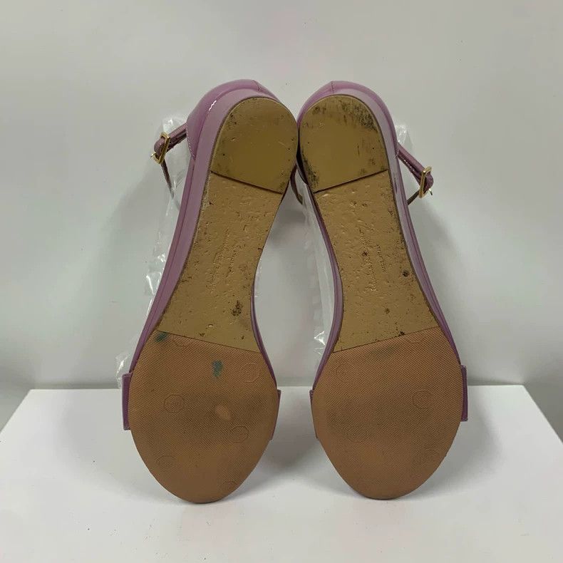 Salvatore Ferragamo Ferragamo Purple Patent Leather Sandals Size 37 Size US 7 / IT 37 - 7 Thumbnail