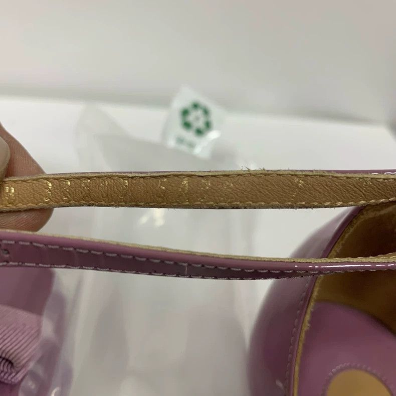Salvatore Ferragamo Ferragamo Purple Patent Leather Sandals Size 37 Size US 7 / IT 37 - 8 Thumbnail