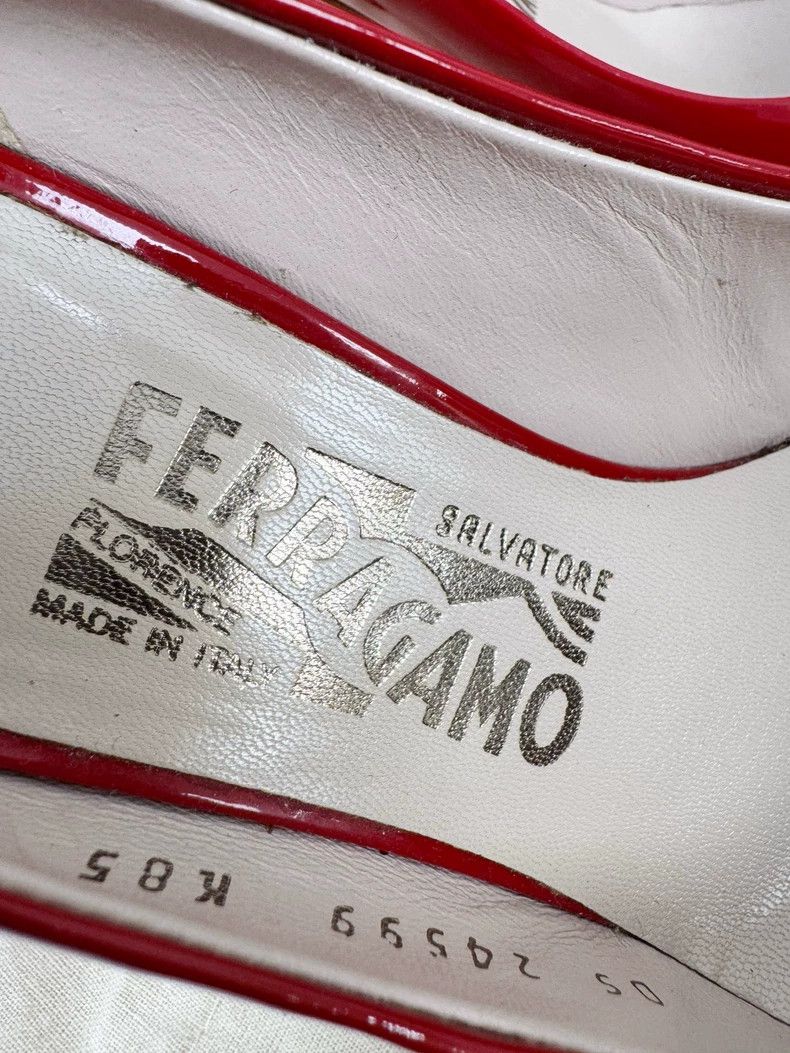 Salvatore Ferragamo Ferragamo Red High Heels Size 36.5 Size US 7 / IT 37 - 4 Thumbnail