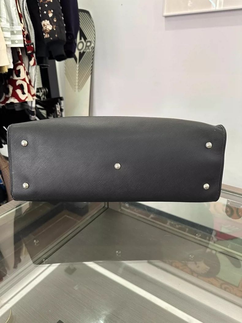 Salvatore Ferragamo Ferragamo Black and Silver Document Bag 36cm Size ONE SIZE - 4 Thumbnail