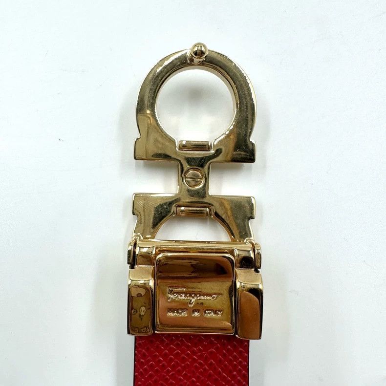 Salvatore Ferragamo Ferragamo Black Reversible Leather Belt Size ONE SIZE - 6 Thumbnail