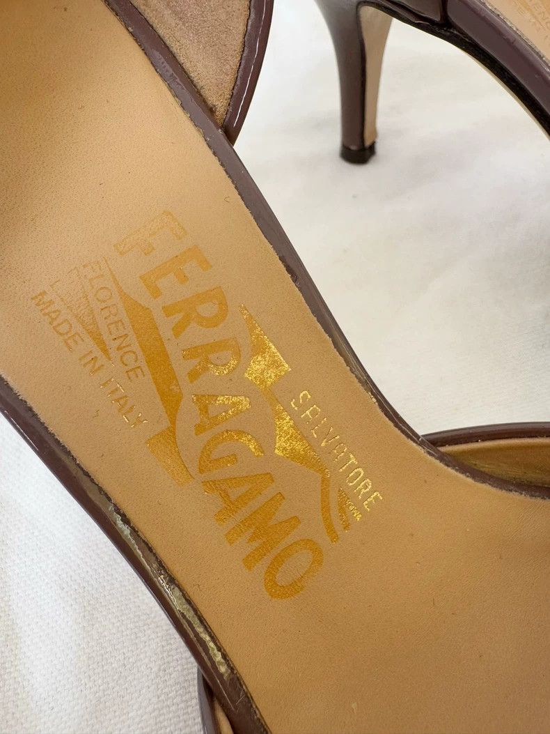 Salvatore Ferragamo Ferragamo Peep-Toe Flats with Bow Detail Size US 6 / IT 36 - 2 Thumbnail