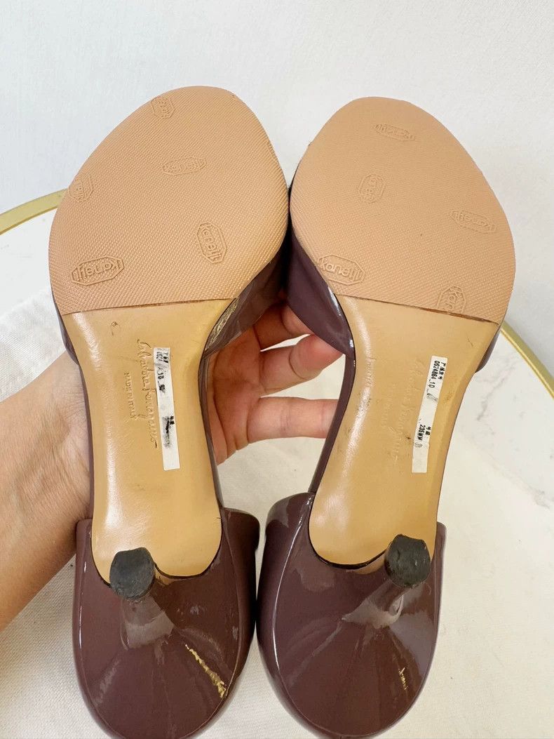 Salvatore Ferragamo Ferragamo Peep-Toe Flats with Bow Detail Size US 6 / IT 36 - 6 Thumbnail