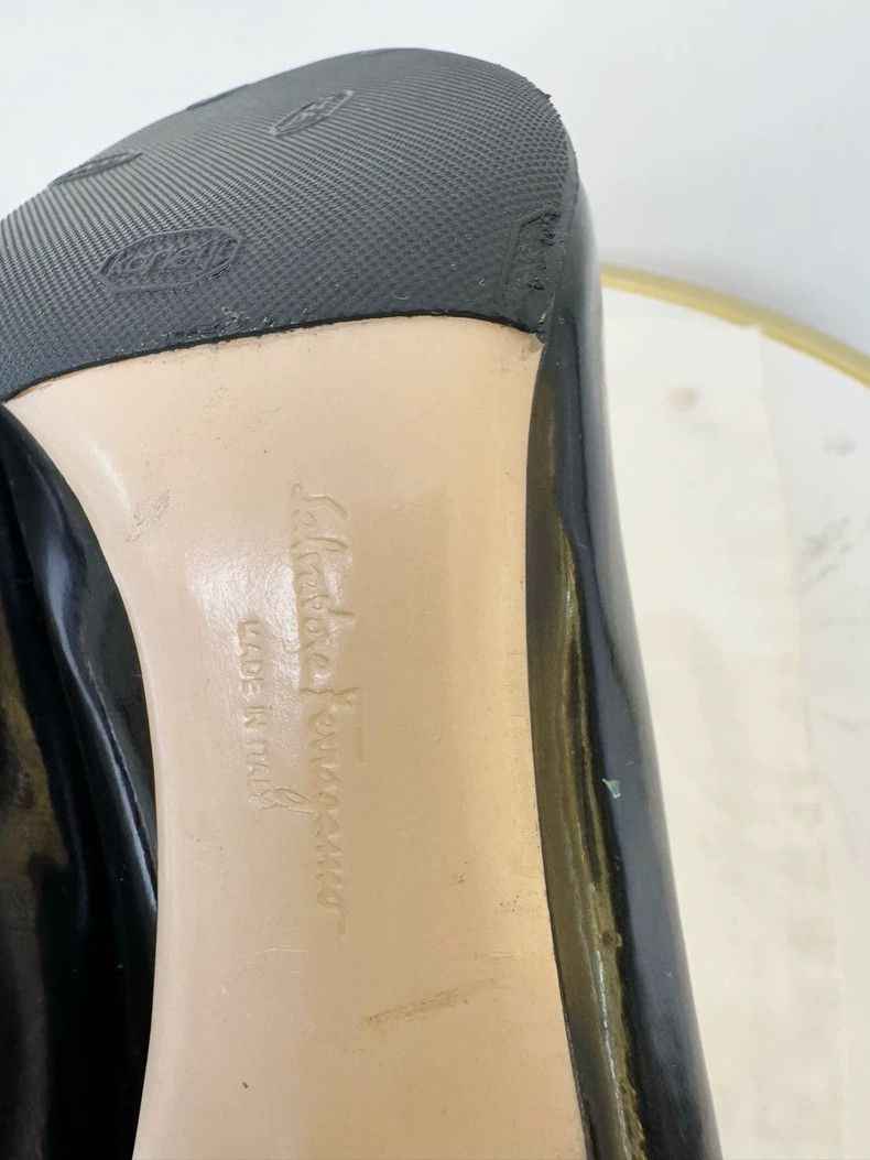 Salvatore Ferragamo Ferragamo Black Heels Size 36 Women Size US 6 / IT 36 - 7 Thumbnail