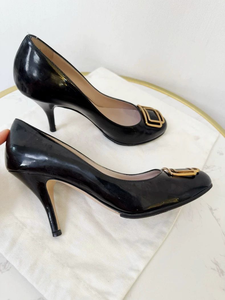 Salvatore Ferragamo Ferragamo Black Heels Size 36 Women Size US 6 / IT 36 - 4 Thumbnail