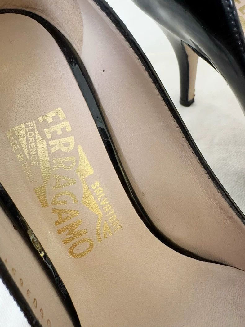 Salvatore Ferragamo Ferragamo Black Heels Size 36 Women Size US 6 / IT 36 - 2 Thumbnail