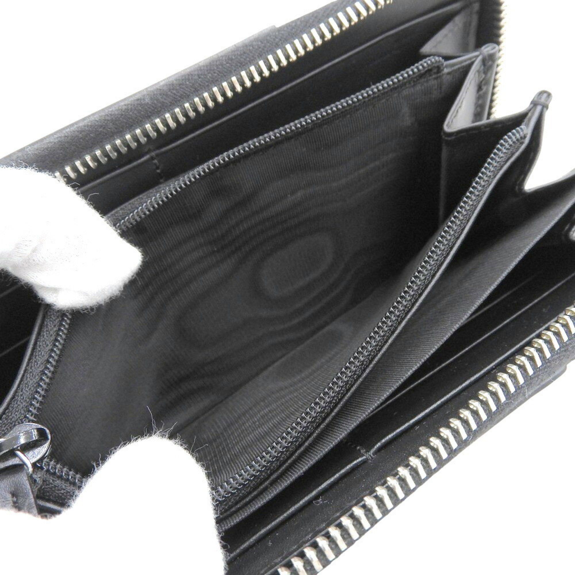 Gucci Like new Gucci GG Supreme round long wallet 451249 2067 beige black Size ONE SIZE - 3 Thumbnail