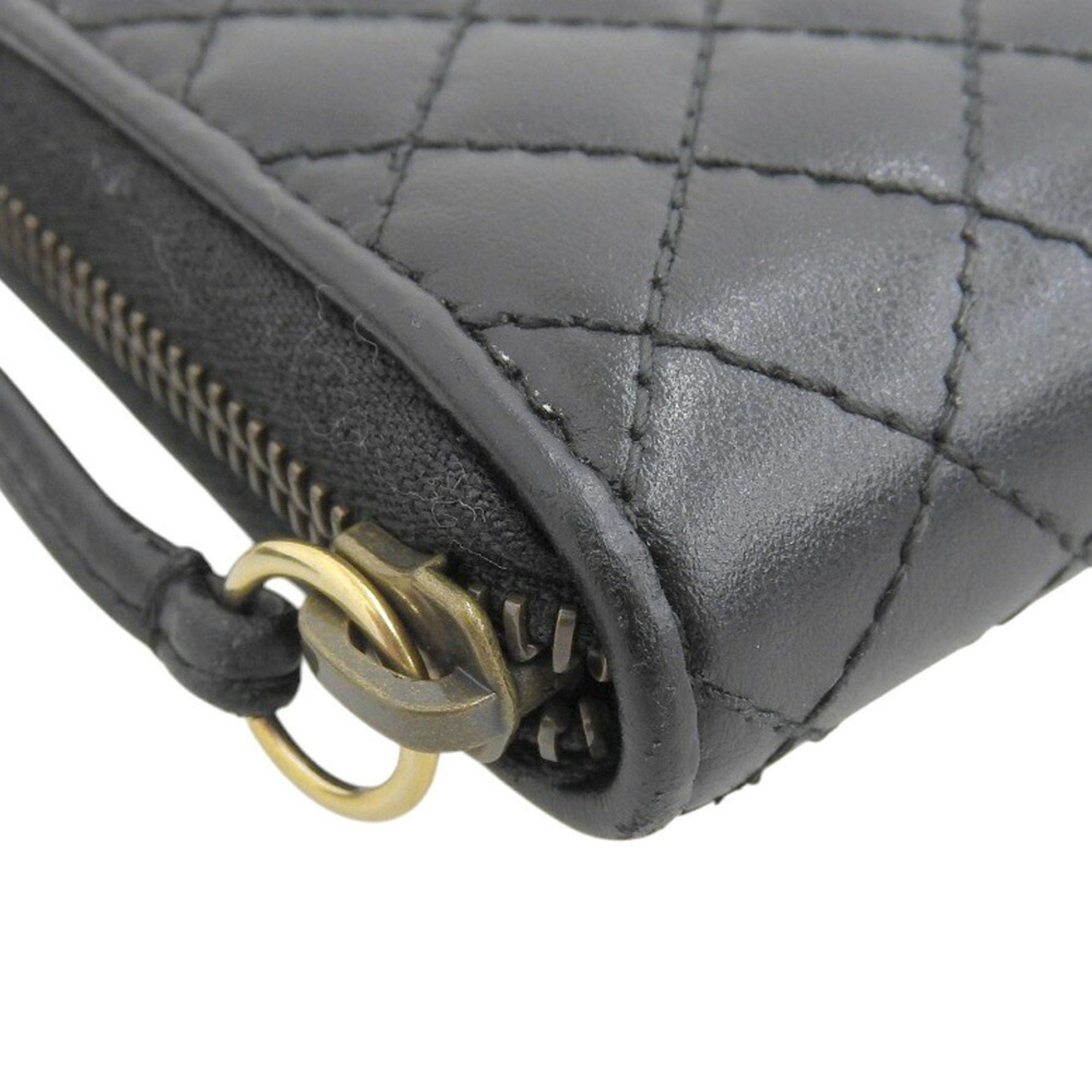 Gucci GUCCI Ophidia GG Marmont Sherry Line Quilted 536450 2149 Long Wallet Leather Black Size ONE SIZE - 5 Thumbnail