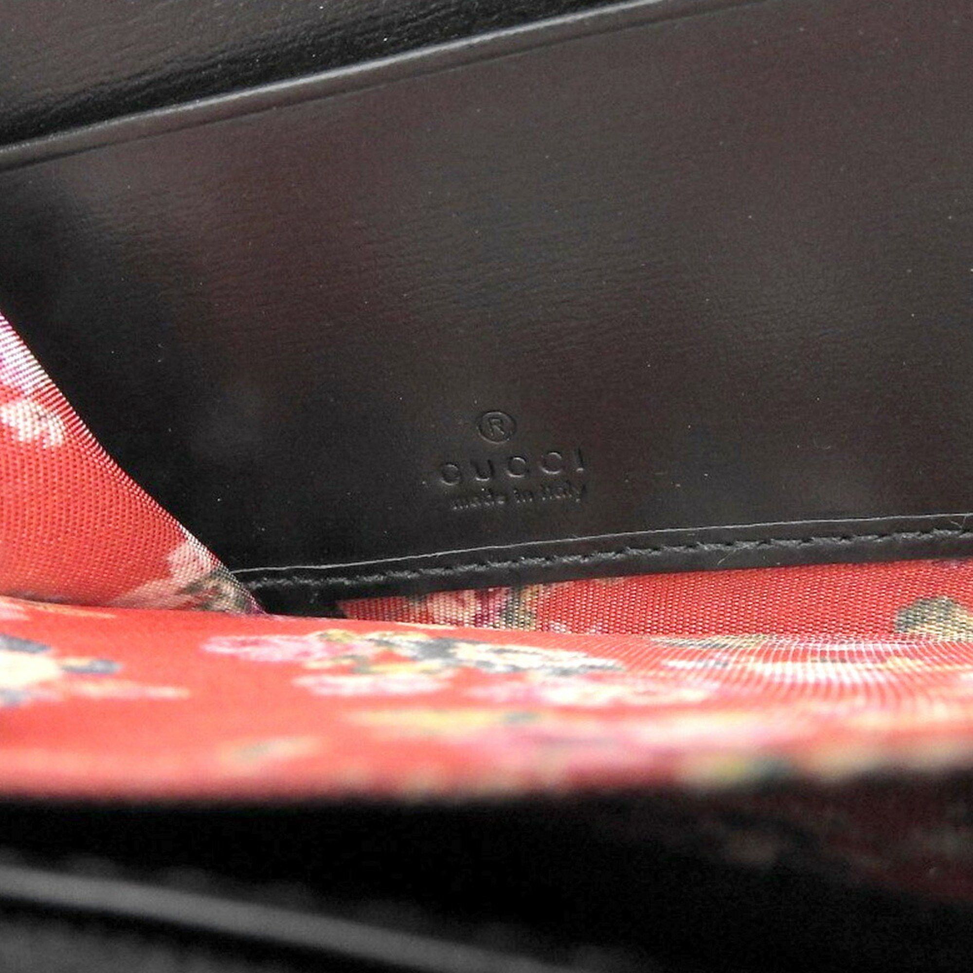 Gucci GUCCI Ophidia GG Marmont Sherry Line Quilted 536450 2149 Long Wallet Leather Black Size ONE SIZE - 8 Thumbnail