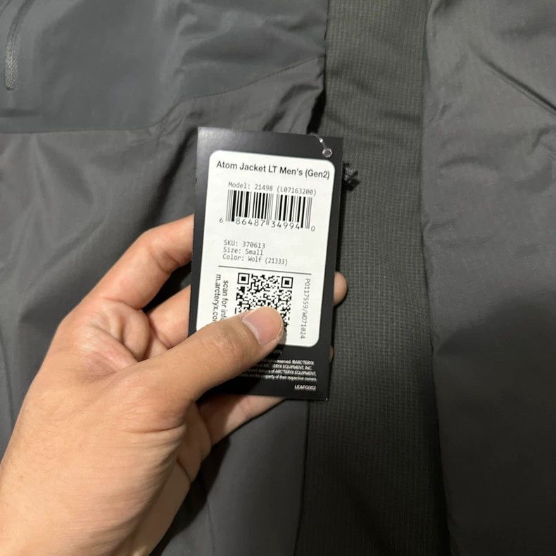 Arc'teryx Arcteryx Atom LT Jacket Gen2 Military Gray Size US S / EU 44-46 / 1 - 2 Thumbnail