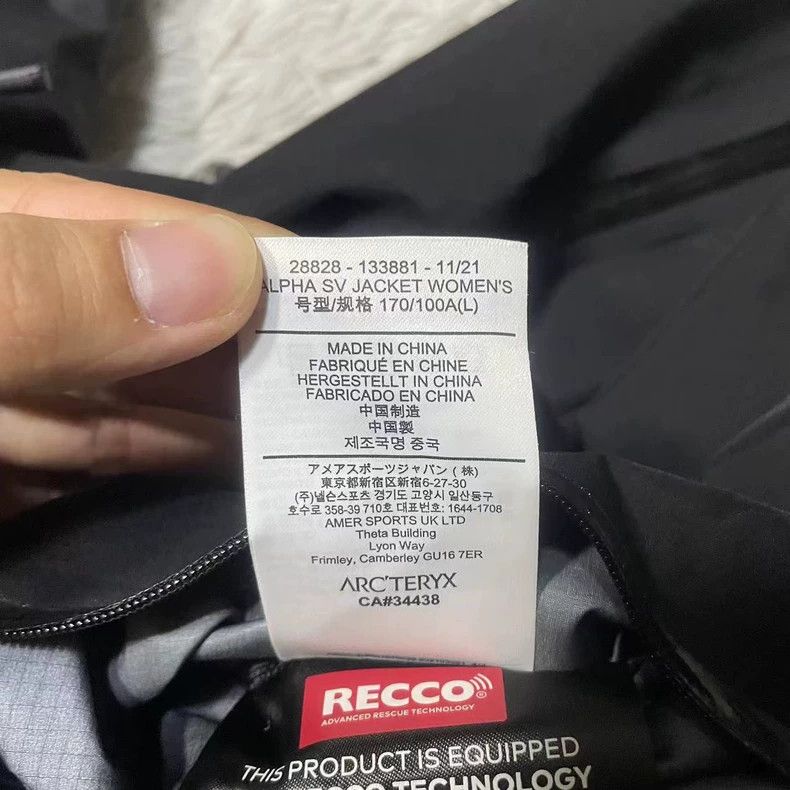 Arc'teryx Arcteryx Alpha SV Jacket Black Size Large Size US L / EU 52-54 / 3 - 7 Thumbnail