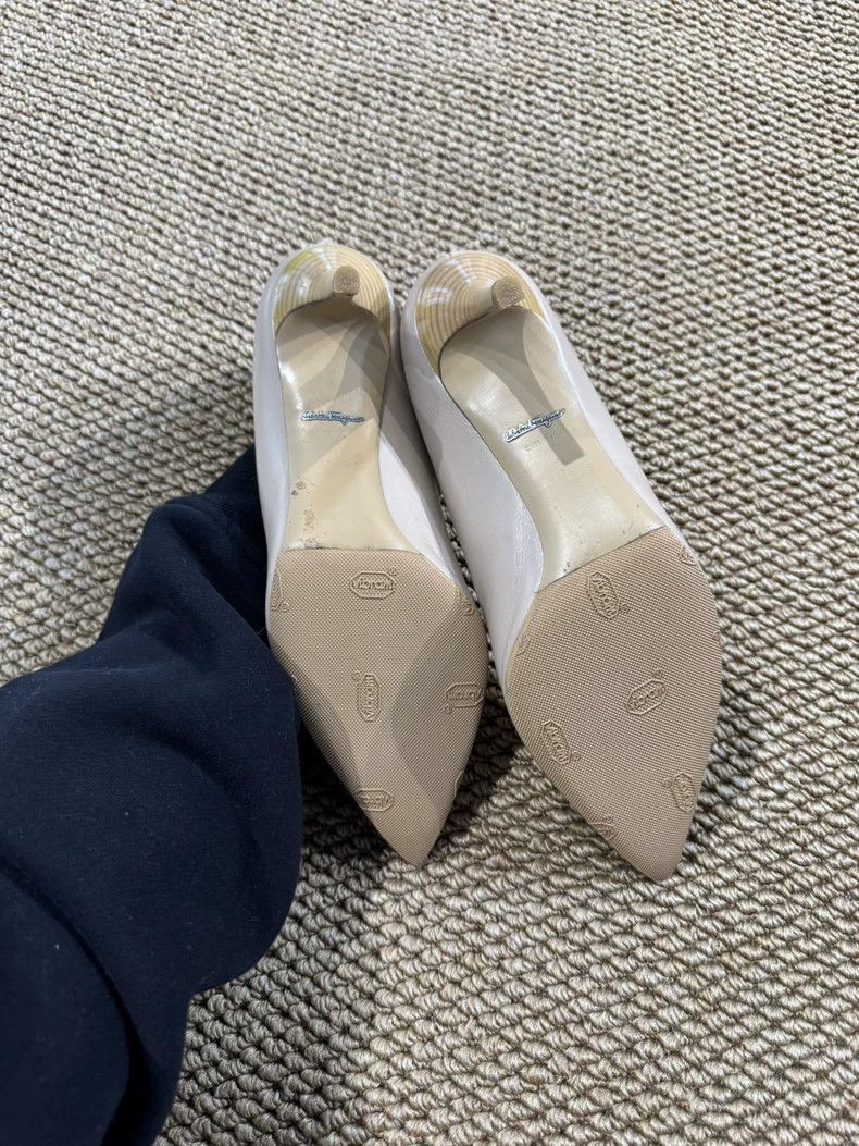 Salvatore Ferragamo Ferragamo Nude High Heels in Excellent Condition Size US 6 / IT 36 - 5 Thumbnail