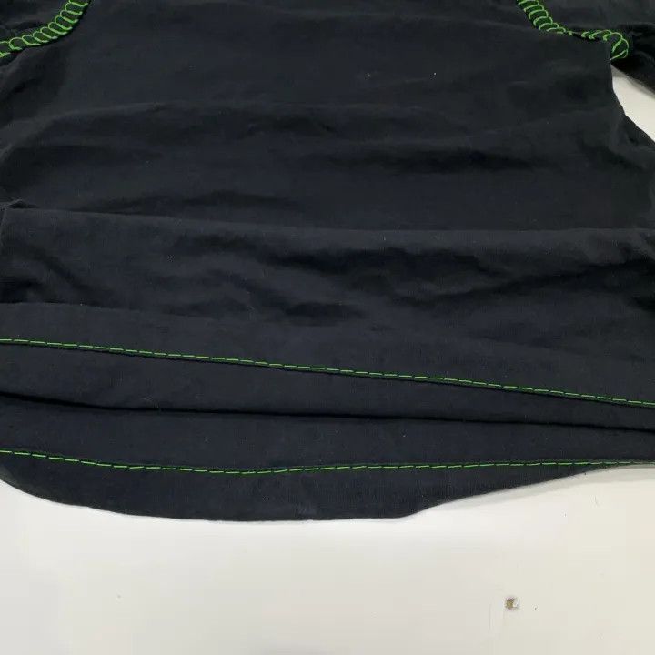 Bottega Veneta Bottega Veneta Black Pullover T-Shirt with Green Details Size S / US 4 / IT 40 - 8 Thumbnail