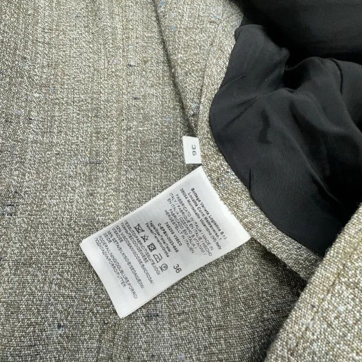 Bottega Veneta Bottega Veneta Brown Slim-Fit V-Neck Blazer Size S / US 4 / IT 40 - 4 Thumbnail