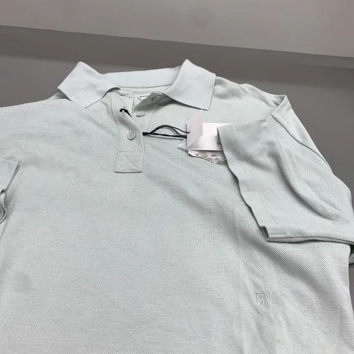 Bottega Veneta Bottega Veneta Casual Crop Polo Shirt in Light Green Size S / US 4 / IT 40 - 3 Thumbnail