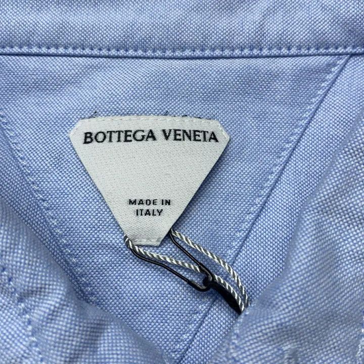 Bottega Veneta Bottega Veneta Blue Long Sleeve Button-Up Shirt Size L / US 10 / IT 46 - 4 Thumbnail