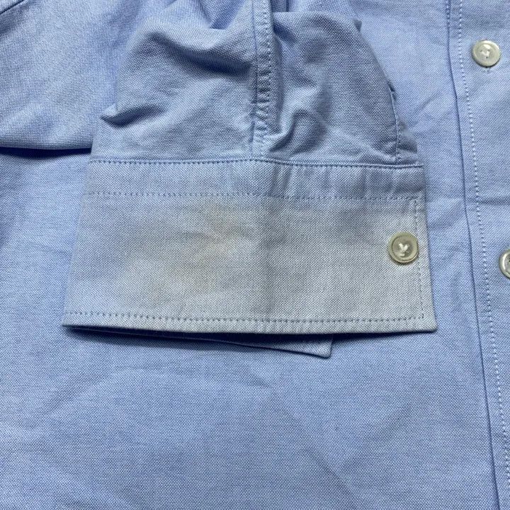 Bottega Veneta Bottega Veneta Blue Long Sleeve Button-Up Shirt Size L / US 10 / IT 46 - 9 Thumbnail