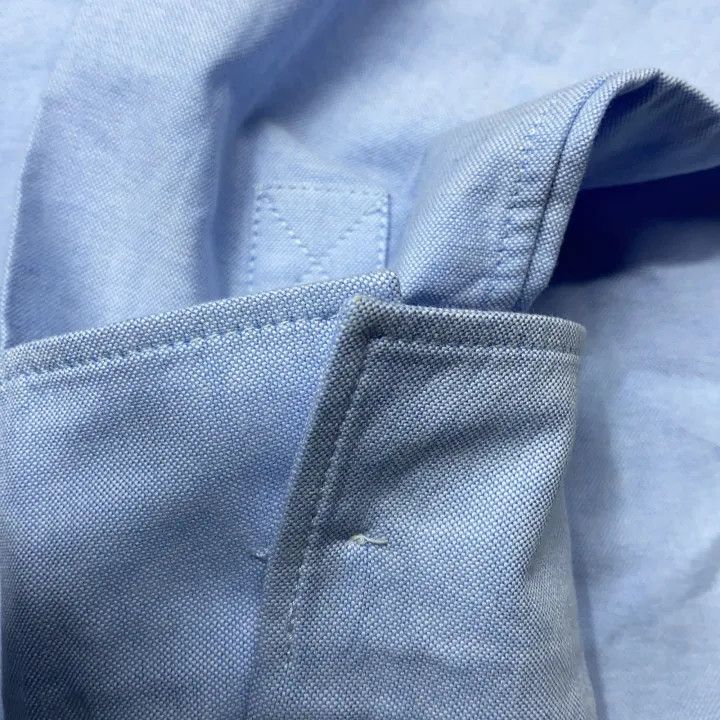 Bottega Veneta Bottega Veneta Blue Long Sleeve Button-Up Shirt Size L / US 10 / IT 46 - 11 Thumbnail