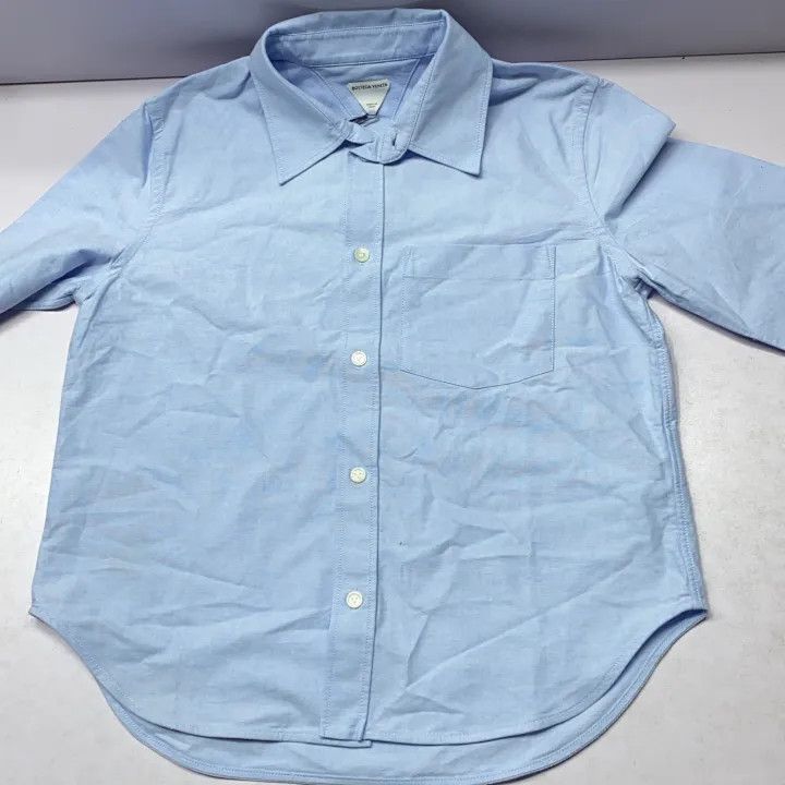 Bottega Veneta Bottega Veneta Blue Long Sleeve Button-Up Shirt Size L / US 10 / IT 46 - 12 Thumbnail