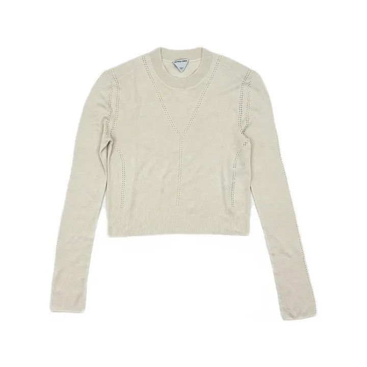 Bottega Veneta Bottega Veneta Knitted Long Sleeve Top for Women Size XS / US 0-2 / IT 36-38 - 2 Thumbnail