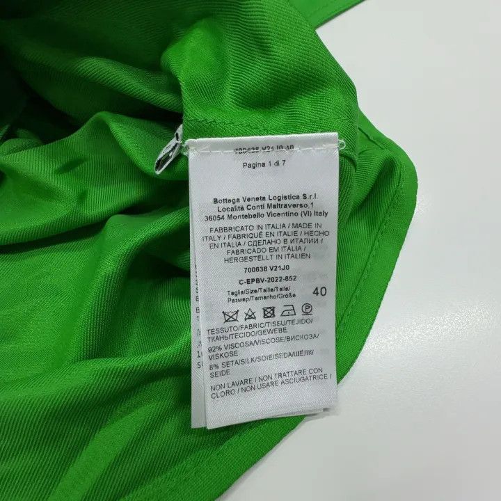 Bottega Veneta Bottega Veneta SS22 Green Long Sleeve Shirt Size M / US 6-8 / IT 42-44 - 3 Thumbnail