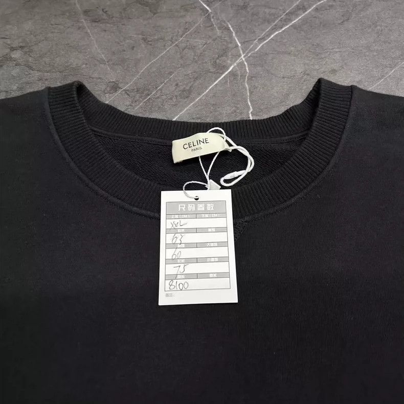 Celine celine rhinestone logo pullover sweatshirt XXL Size US XXL / EU 58 / 5 - 3 Thumbnail