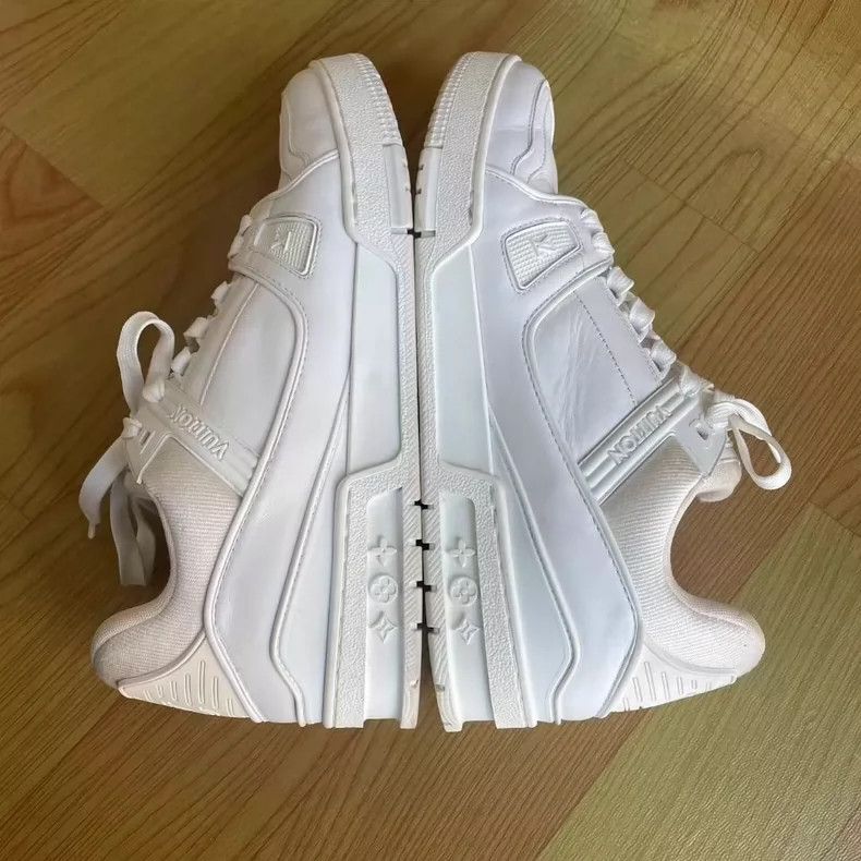 Louis Vuitton louis vuitton trainer sneaker low-top white Size US 8 / EU 41 - 4 Thumbnail