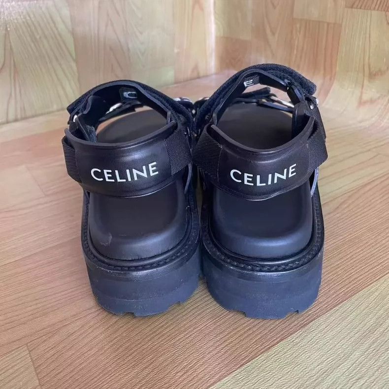 Celine celine leather chunky heeled sandals Size US 9 / EU 42 - 4 Thumbnail