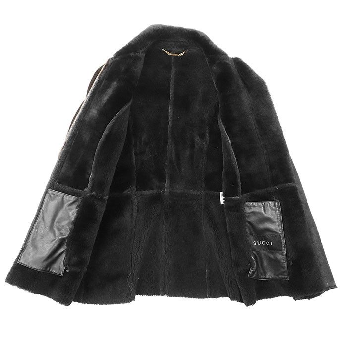 Gucci Gucci Gucci Mouton Leather Jacket Leather Outerwear Size ONE SIZE - 7 Thumbnail