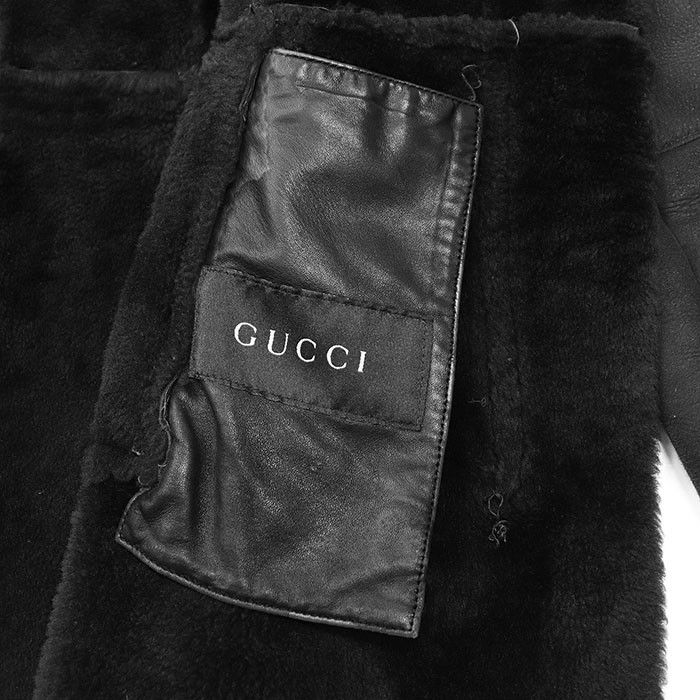 Gucci Gucci Gucci Mouton Leather Jacket Leather Outerwear Size ONE SIZE - 8 Thumbnail
