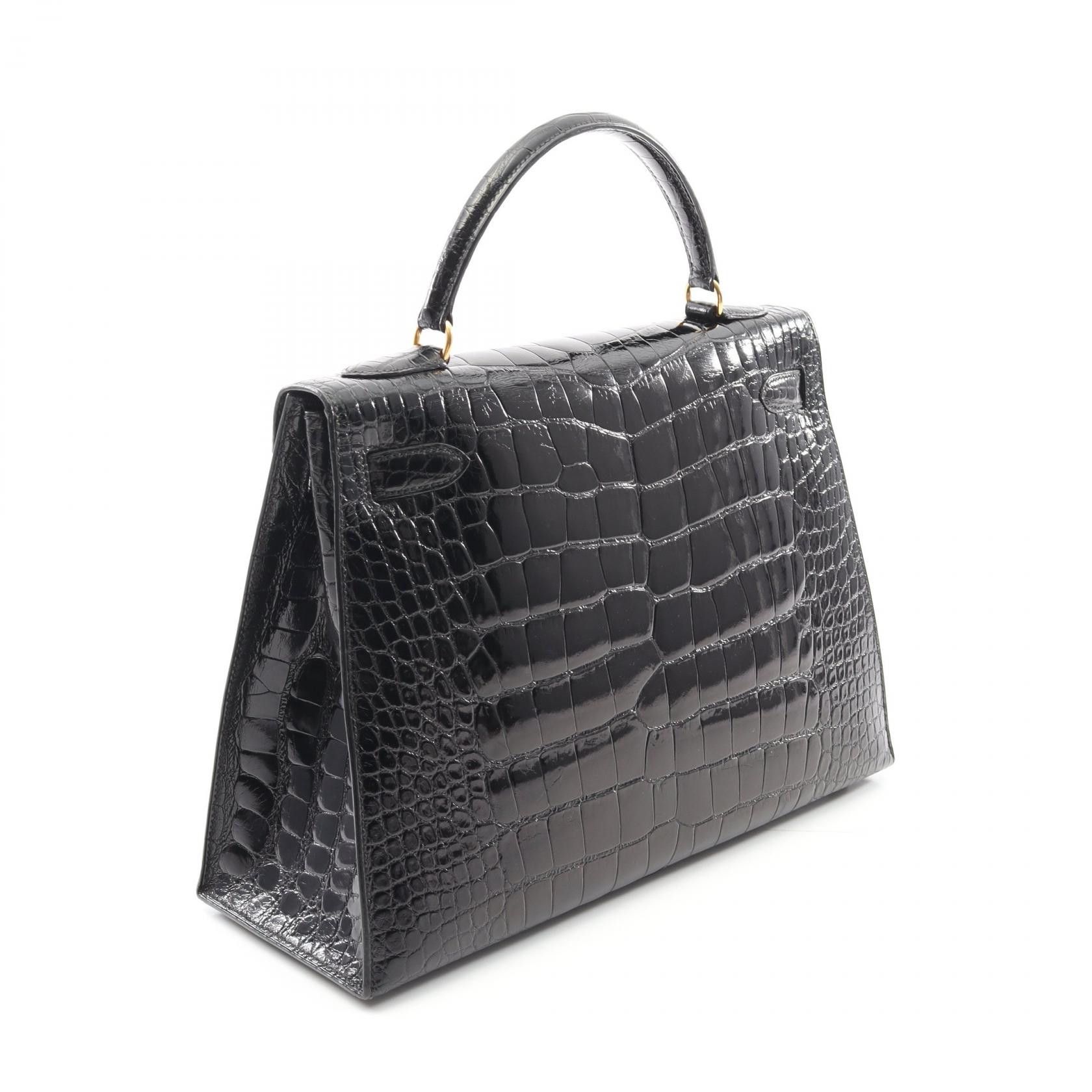 Hermes Hermes Hermes Kelly 32 Alligator Handbag Leather Handbag Stamp V (1992) Size ONE SIZE - 2 Thumbnail