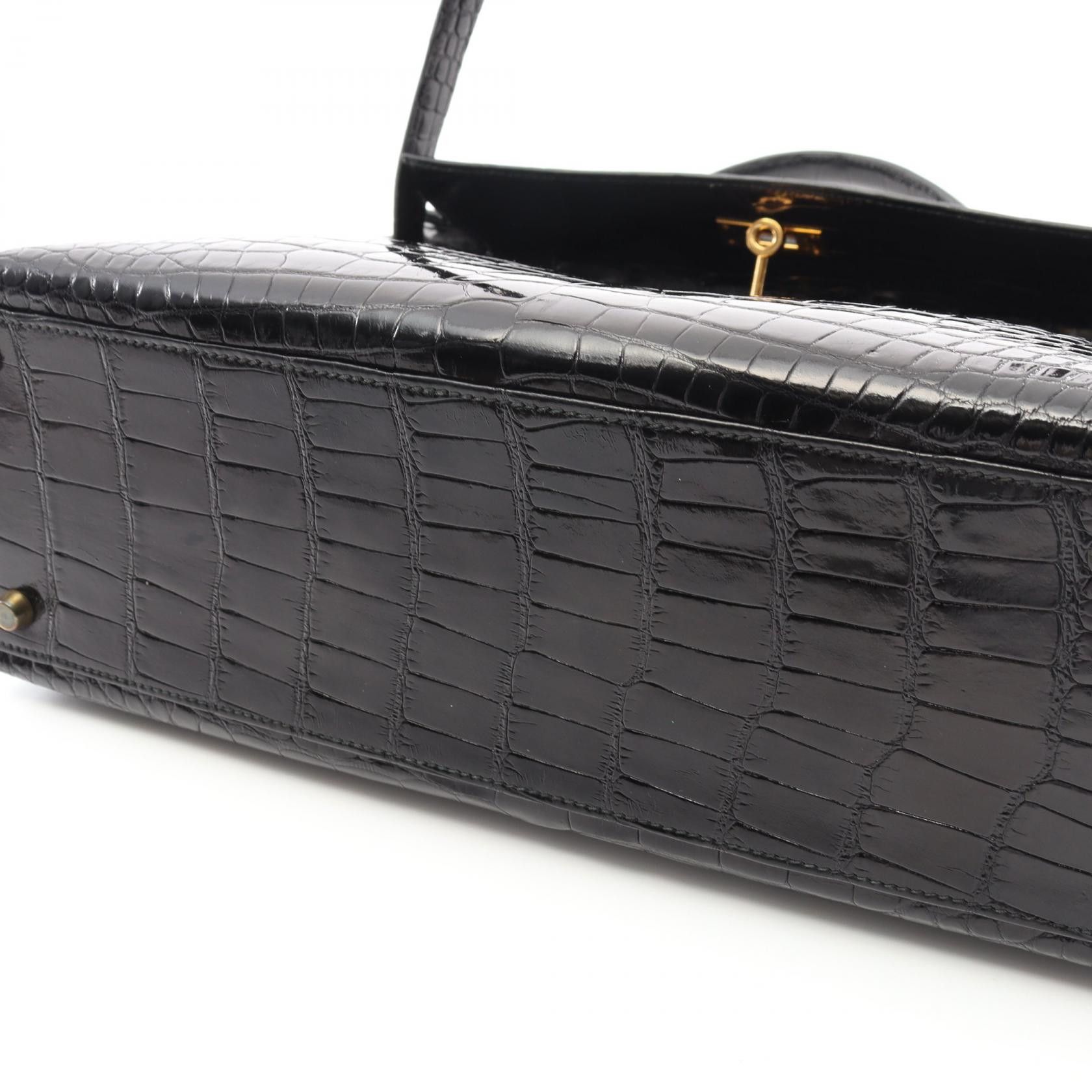 Hermes Hermes Hermes Kelly 32 Alligator Handbag Leather Handbag Stamp V (1992) Size ONE SIZE - 9 Thumbnail