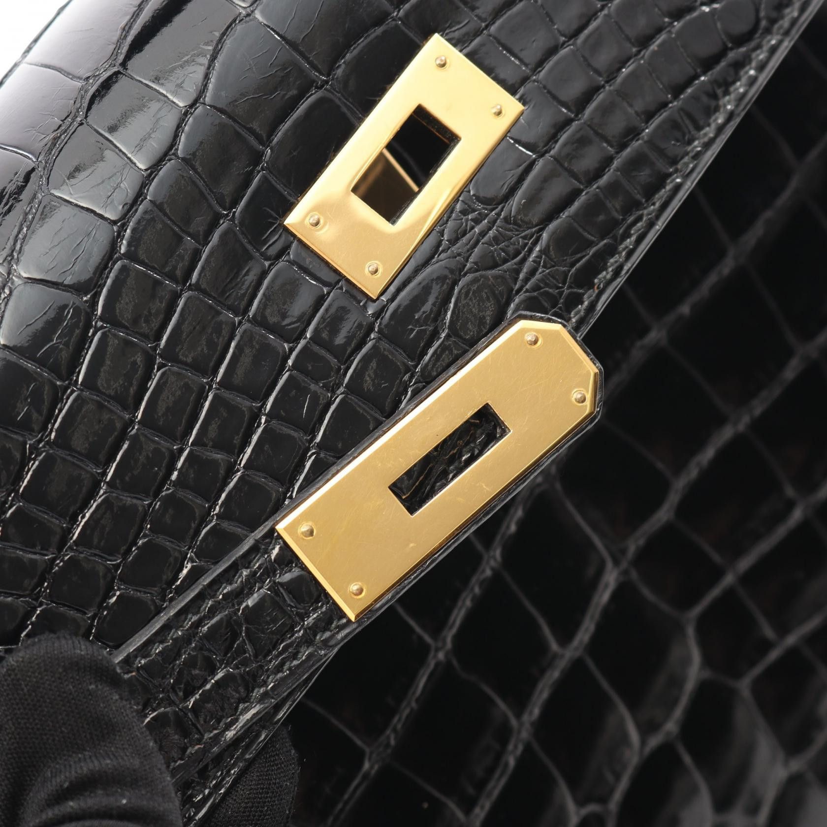 Hermes Hermes Hermes Kelly 32 Alligator Handbag Leather Handbag Stamp V (1992) Size ONE SIZE - 7 Thumbnail