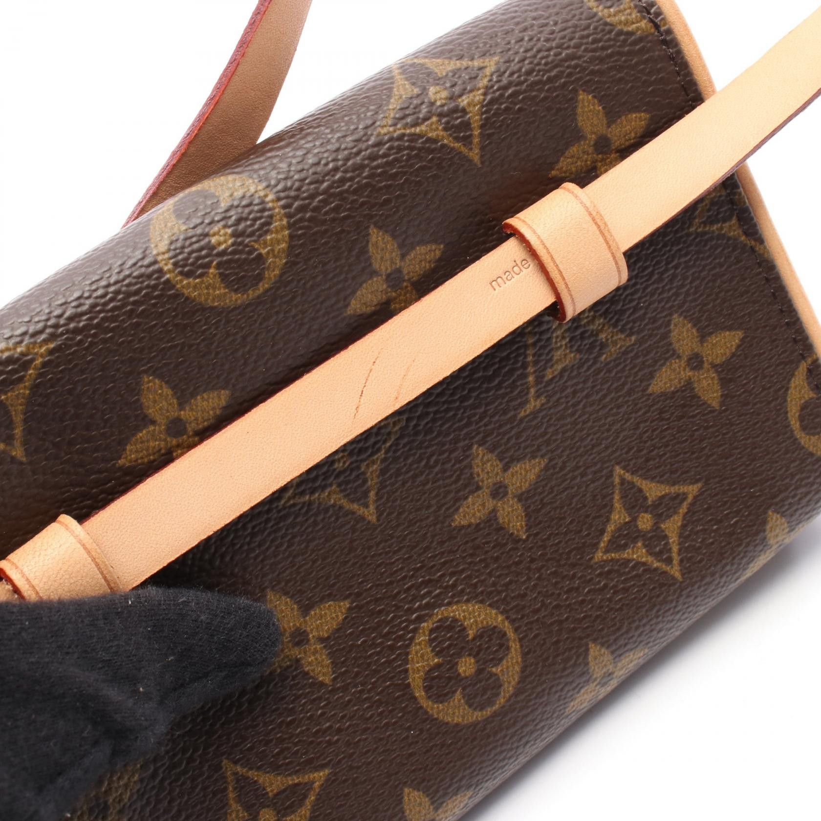 Louis Vuitton Louis Vuitton Louis Vuitton Pochette Florentine Monogram waist bag Canvas Belt Bag M51855 Size ONE SIZE - 6 Thumbnail