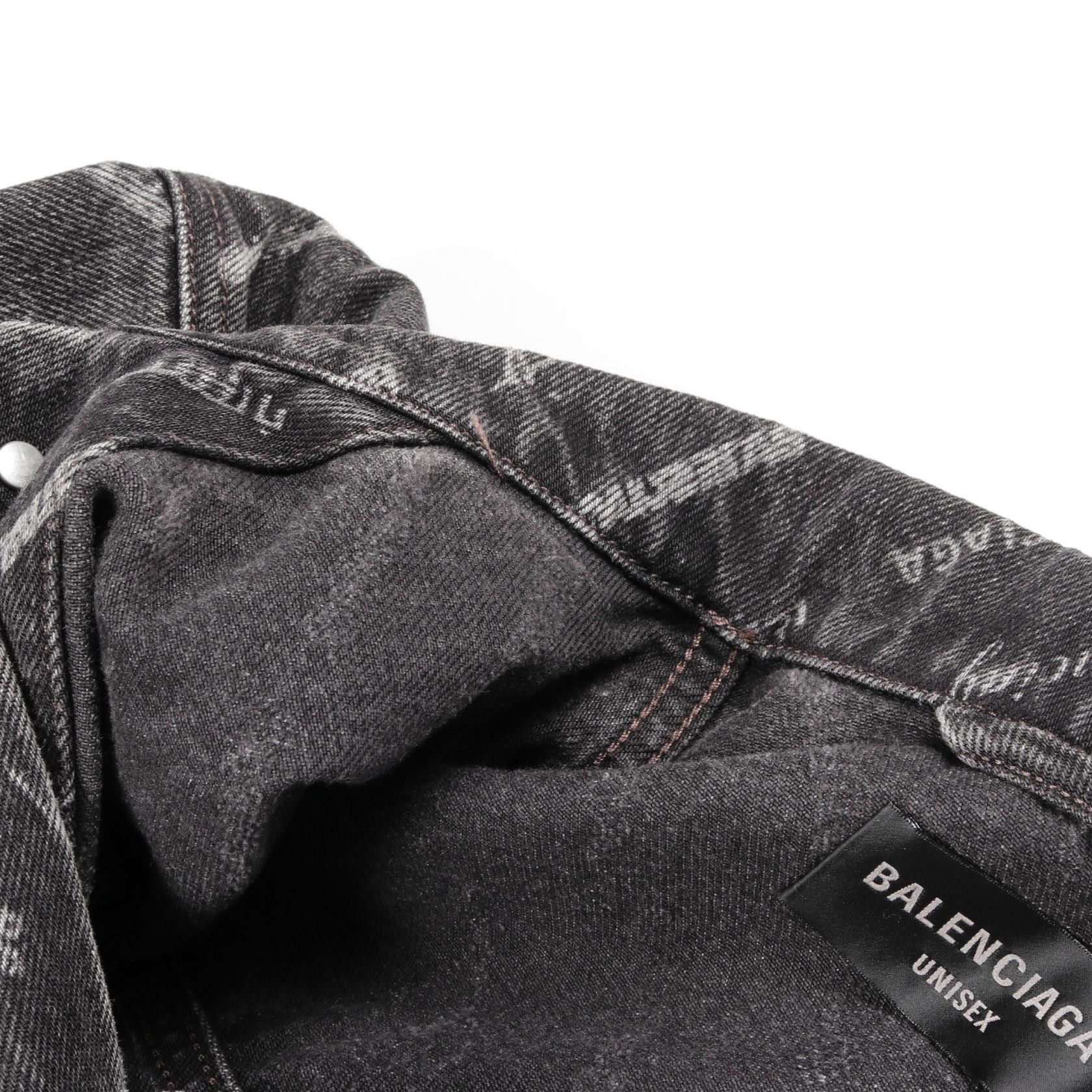 Balenciaga Balenciaga Balenciaga Allover Logo Cotton Outerwear Cotton Outerwear 724738 Size ONE SIZE - 7 Thumbnail