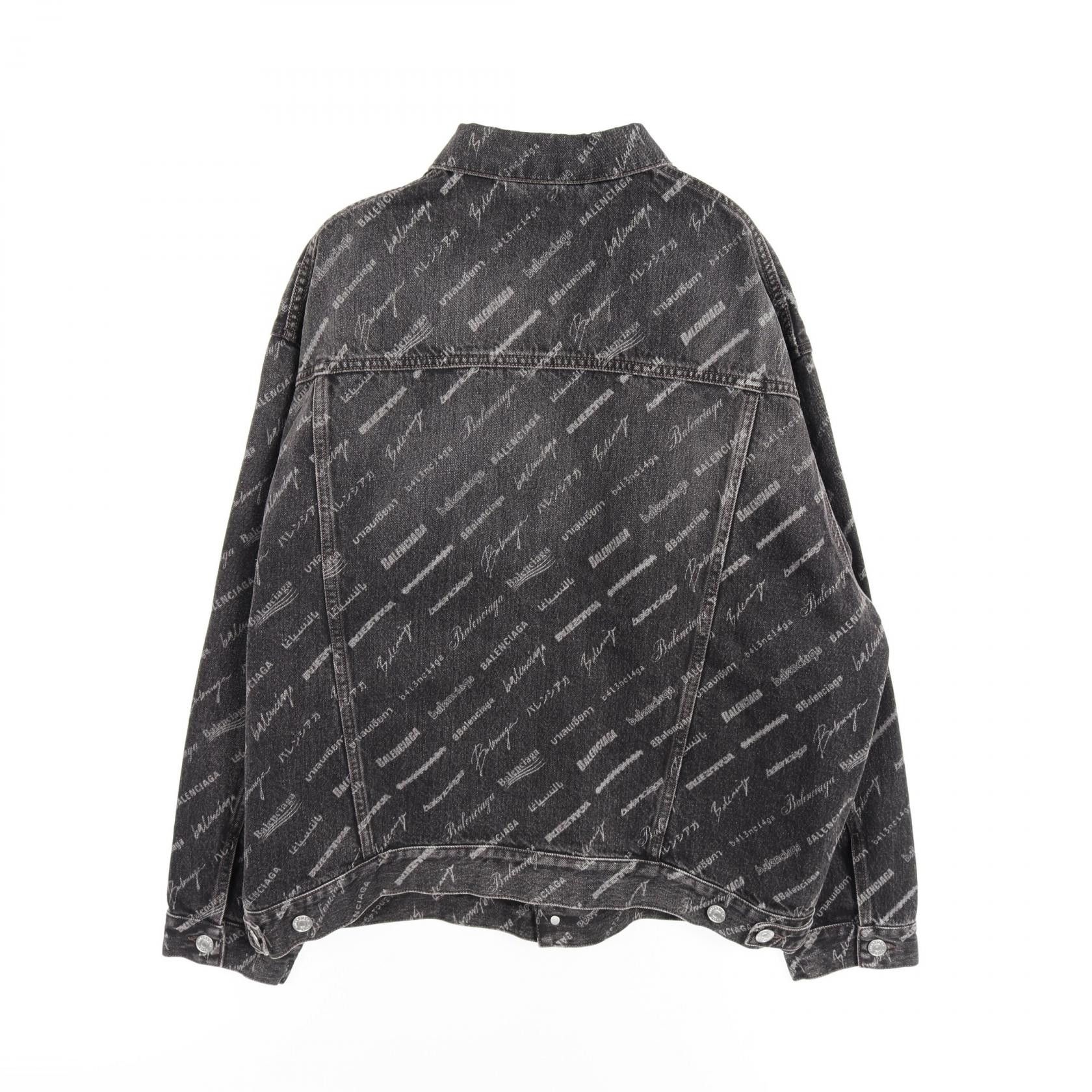 Balenciaga Balenciaga Balenciaga Allover Logo Cotton Outerwear Cotton Outerwear 724738 Size ONE SIZE - 2 Thumbnail