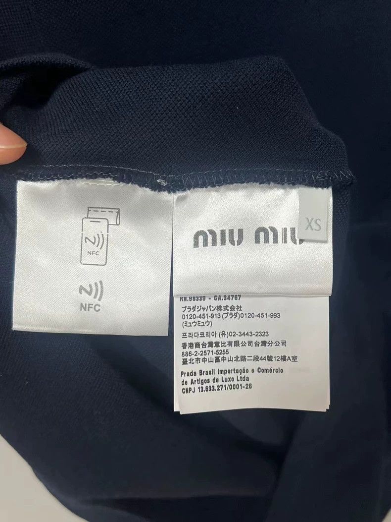 Miu Miu Miu Miu Short Sleeve Polo Shirt with Collar Size US XS / EU 42 / 0 - 4 Thumbnail