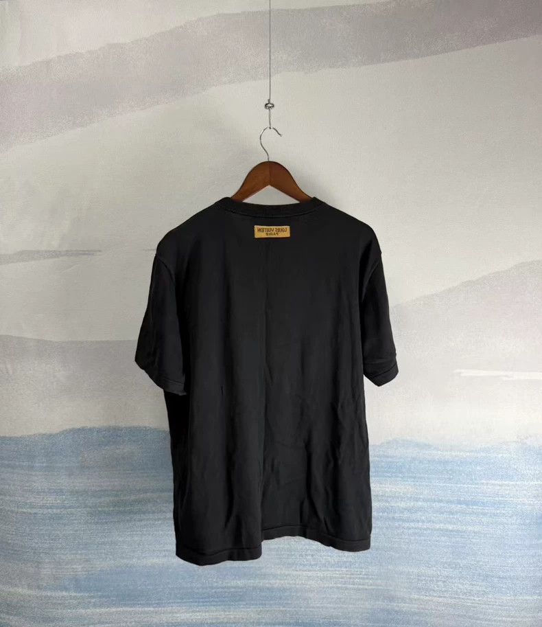 Louis Vuitton louis vuitton black short-sleeve knit top Size US XL / EU 56 / 4 - 3 Thumbnail