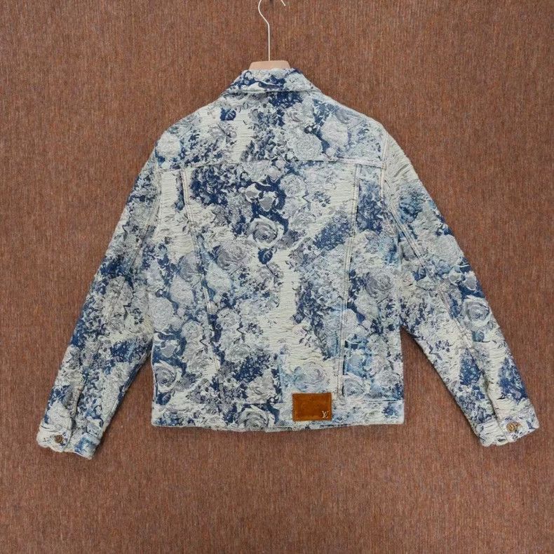 Louis Vuitton louis vuitton floral print denim jacket Size US L / EU 52-54 / 3 - 2 Thumbnail