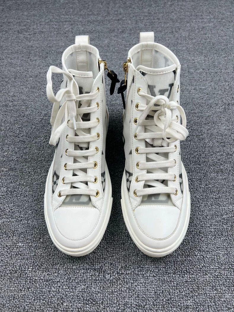 Louis Vuitton louis vuitton high-top mesh sneakers Size US 6.5 / EU 39-40 - 3 Thumbnail