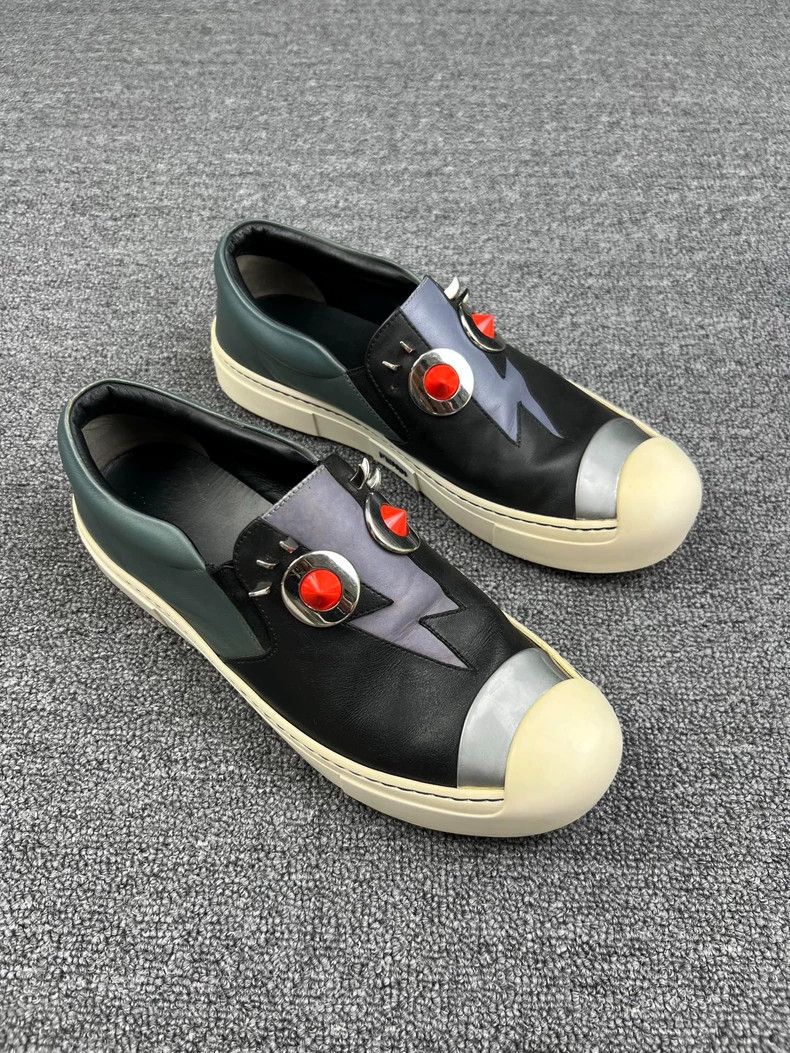 Fendi fendi monster slip-on sneakers in excellent condition Size US 8 / EU 41 - 2 Thumbnail