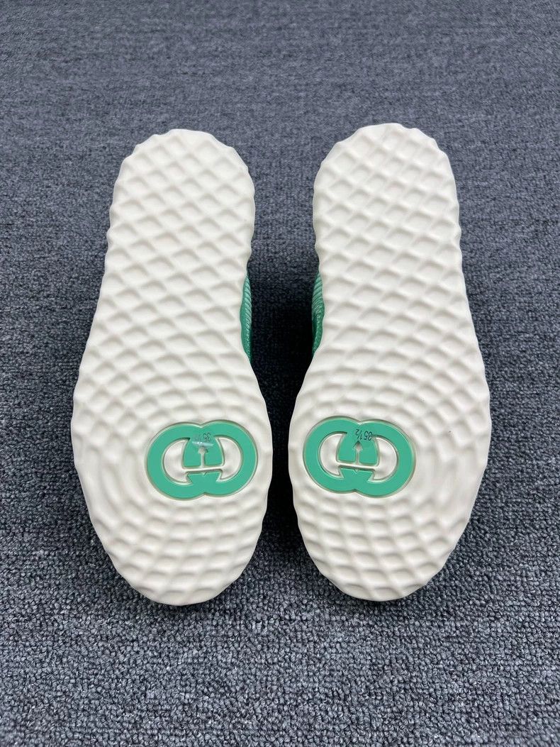 Gucci Gucci Mint Green Mac80 Sneakers Size 35.5 Size US 5.5 / EU 38 - 5 Thumbnail
