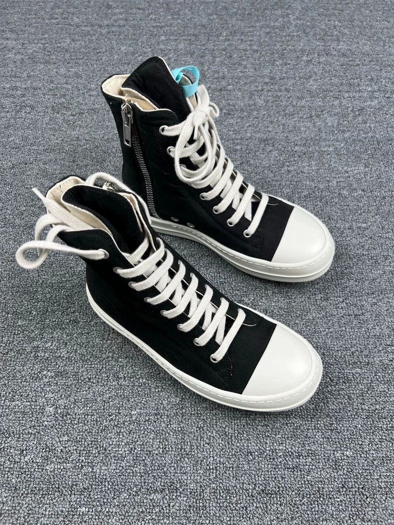 Rick Owens black high-top sneakers by Rick Owens Size US 5.5 / EU 38 - 2 Thumbnail