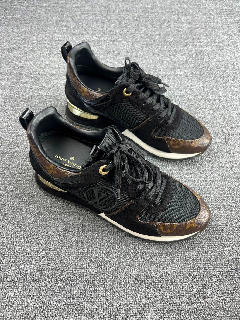 Louis Vuitton louis vuitton black gold runaway sneakers Size US 6.5 / EU 39-40 - 2 Thumbnail