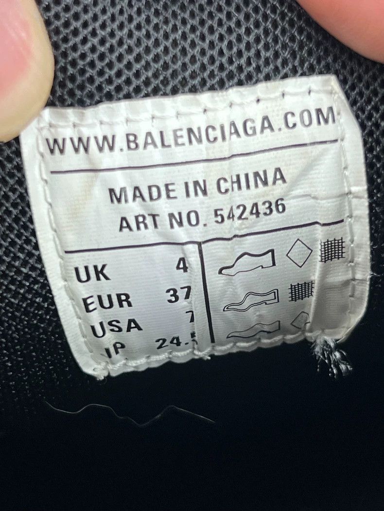 Balenciaga balenciaga black track sneakers size 37 Size US 5.5 / EU 38 - 6 Thumbnail